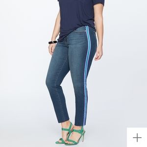 Eloquii Plus Stripe Skinny Jeans 20